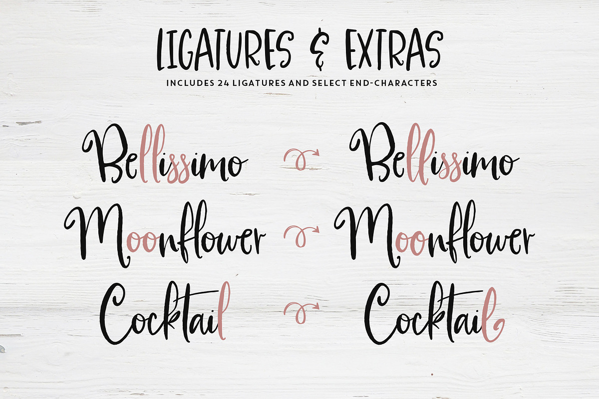 Moonflowers Font Family preview 7