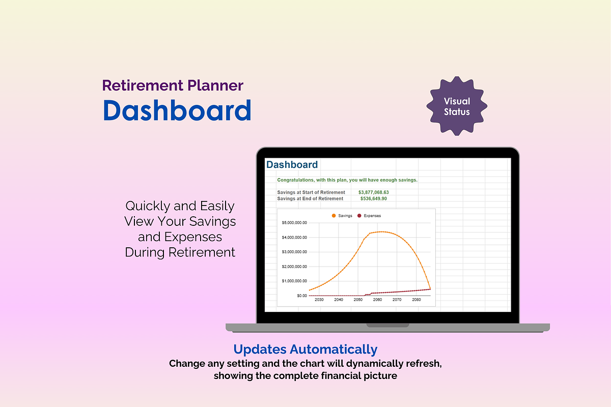 Retirement Planner - Google Sheets preview 5