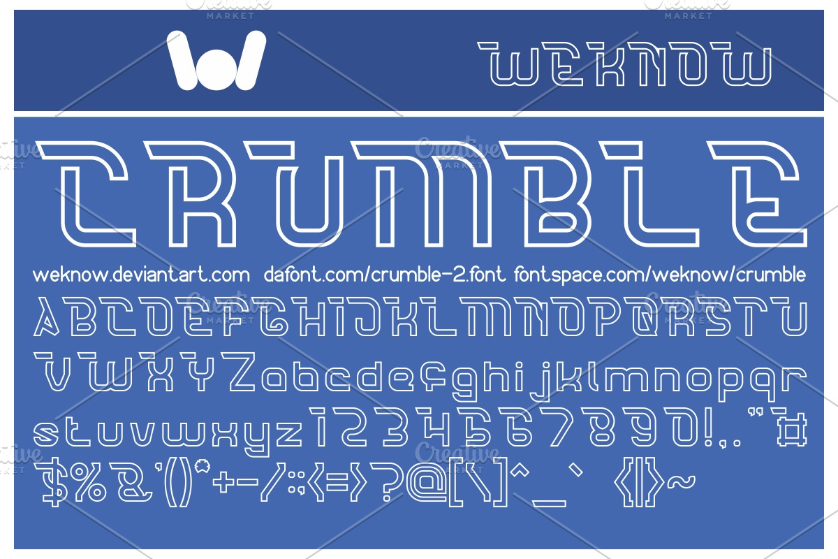crumble font preview 2