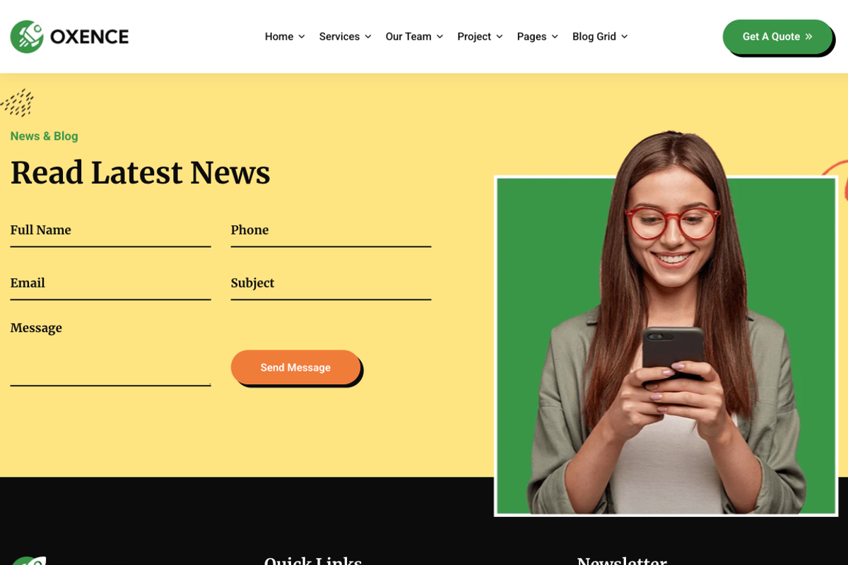 Web Design Agency Elementor WordPres, a WordPress Template by UInstrument (Photo 2 of 12)