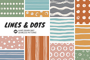 Lines & Dots, a Pattern Graphic by simpleblues (Thumbnail 1 of 10)