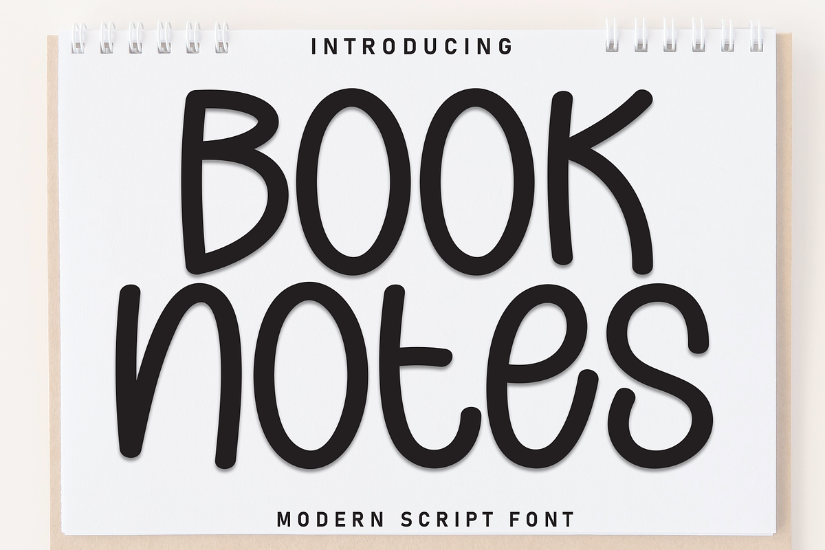 Book Notes | Script Font, a Handwritten Font by Scratchones (Photo 1 of 8)