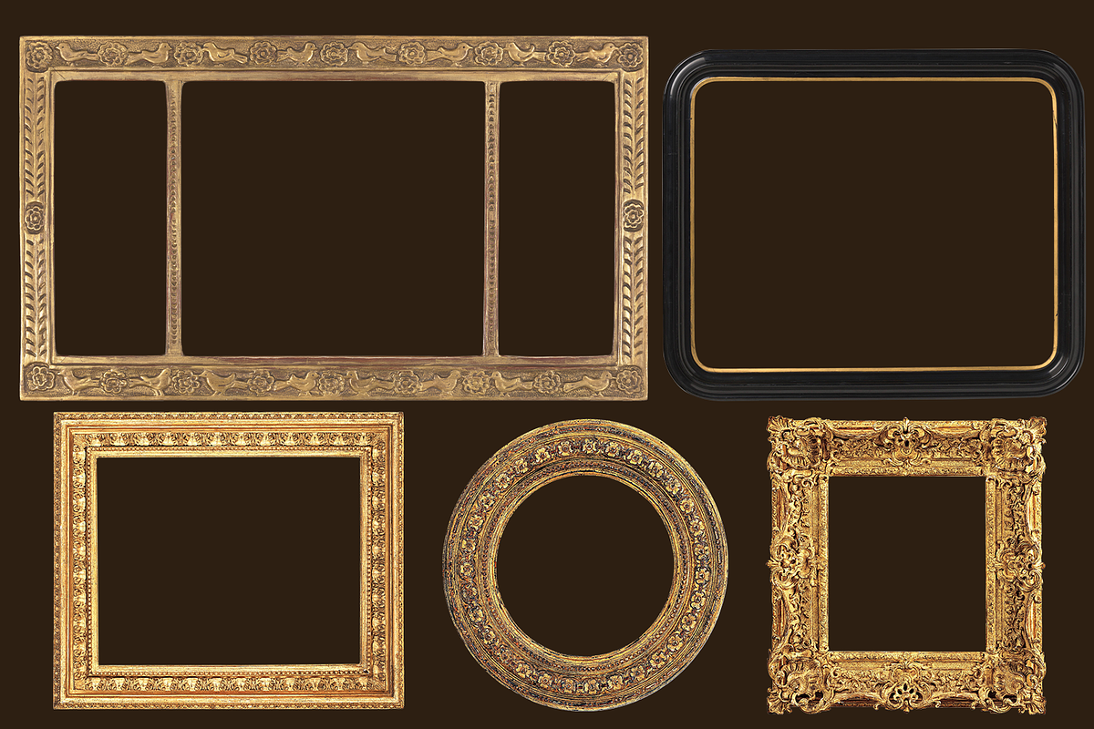 Renaissance Golden Frames Cliparts, an Object Graphic by Lilithcollageart (Photo 9 of 14)