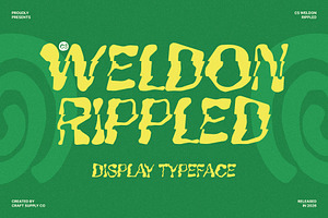 CS Weldon Rippled, a Sans Serif Font by Craft Supply Co.