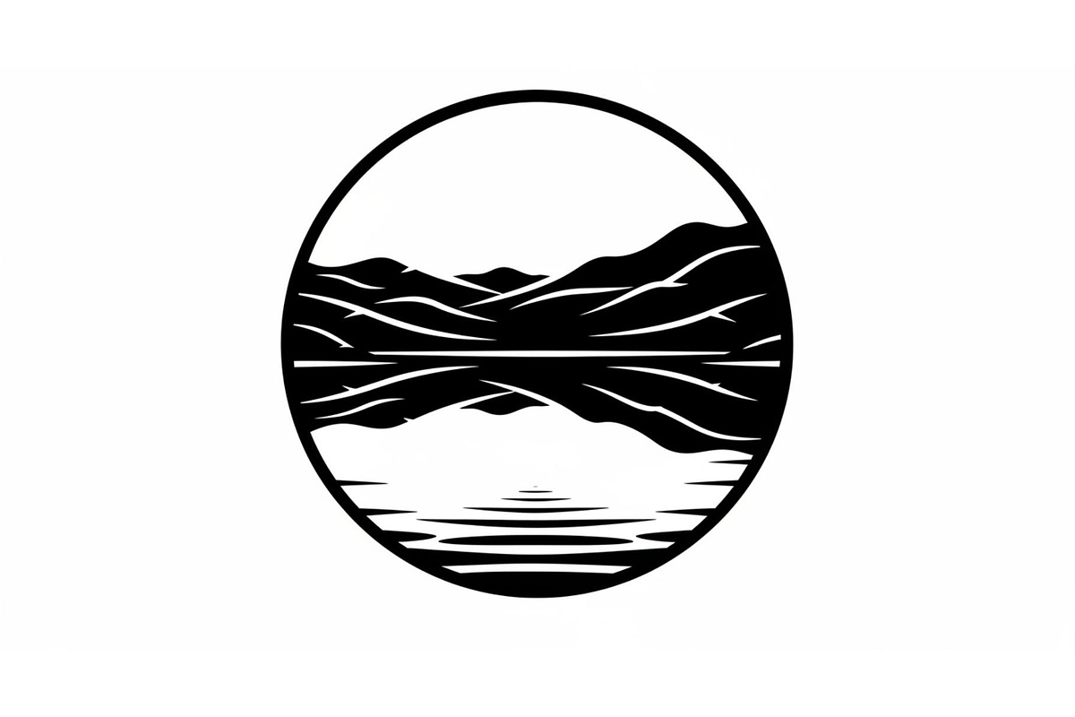Circular Nature Landscape Silhouette, an Illustration by yasushie (Photo 24 of 51)