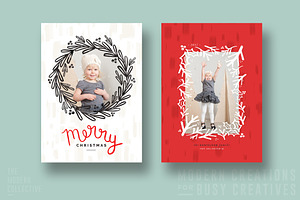 Christmas Card Merry Wreath