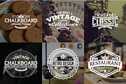 60 Vintage Badges and Logos Bundle, a Branding & Logo Template by shazi (Thumbnail 2 of 21)