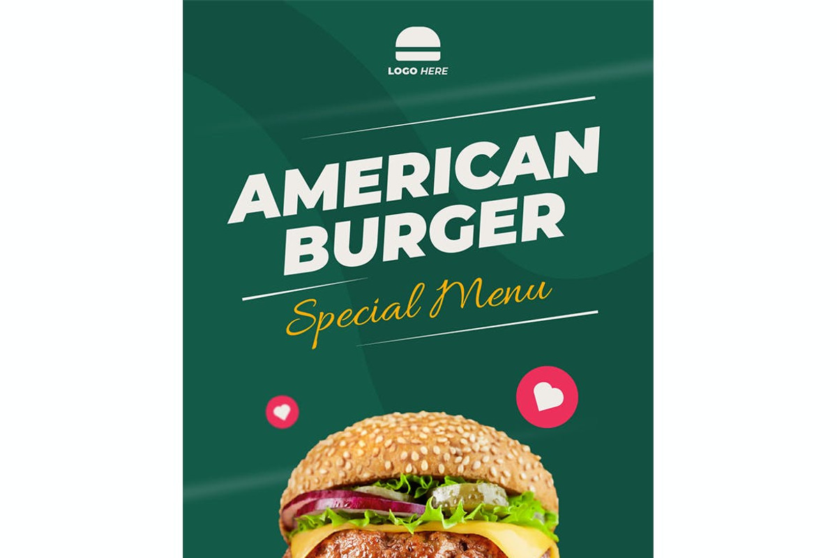 Burger Restaurant Instagram Post, a Social Media Template by FDR Studio (Photo 6 of 6)