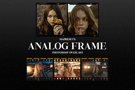 70 Analog Film Frame Overlays