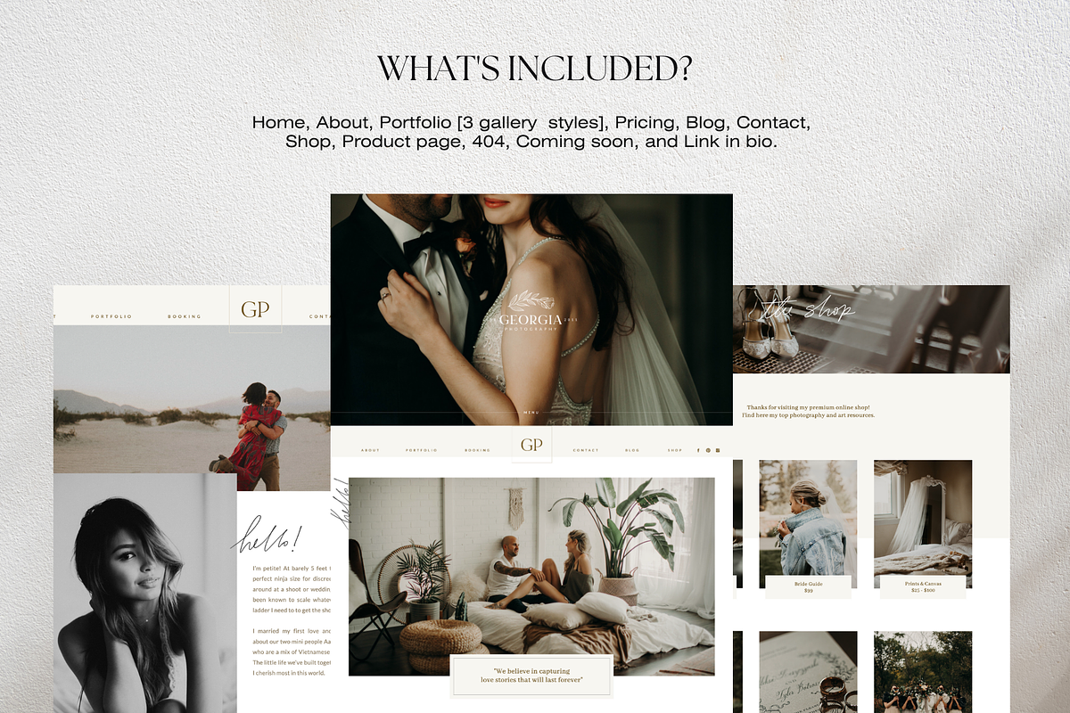 Showit Template - Georgia Stories, a Websites & App Template by Creator Goodies (Photo 3 of 5)