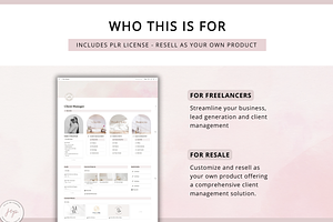 Notion PLR Template Freelancer Dash