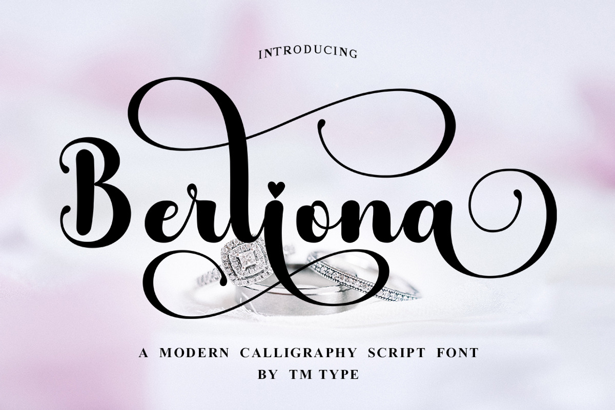 Berliona, a Script Font by TM Type (Photo 1 of 10)