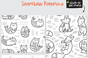 41 Seamless Coloring Patterns, a Pattern Graphic by PenguinHouse (Thumbnail 2 of 12)