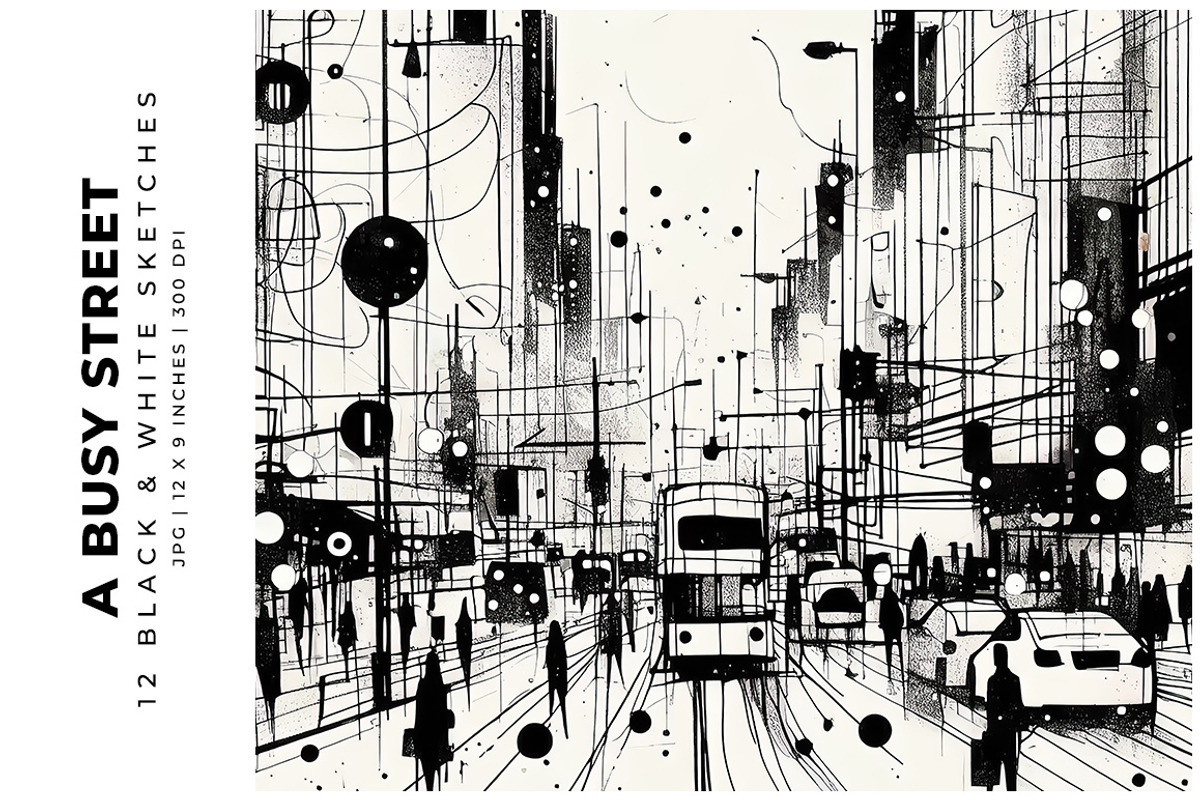A Busy Street, a Decorative Illustration by Digital Art Creations (Photo 1 of 7)