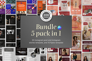 Bundle Pack 5in1 Canva Template