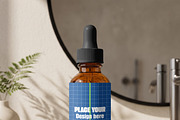 Amber Glass Dropper Bottle Mockup, a Packaging Mockup by Pixel Foundry (Thumbnail 6 of 6)