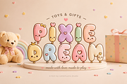 Cloudwink : A Playful Balloon Font, a Handwritten Font by Letterhanna Studio (Thumbnail 3 of 9)