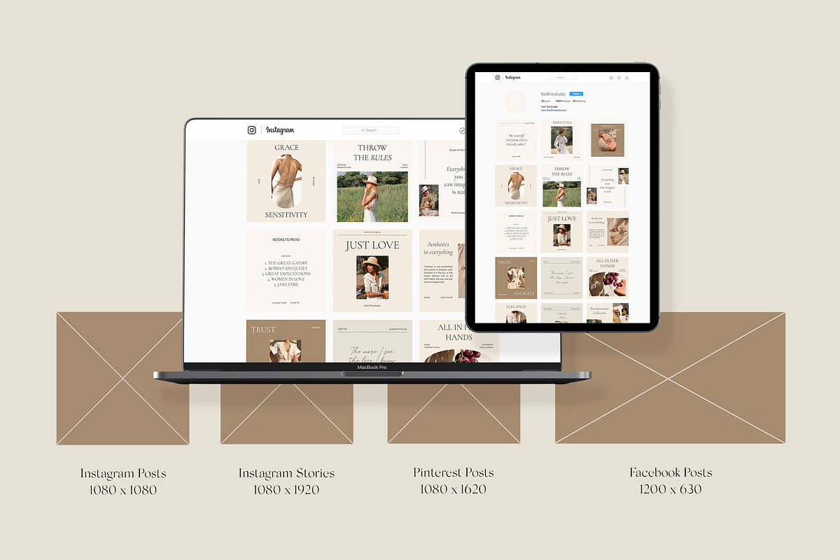 Romance Social Media Pack PS, a Social Media Template by Feel This (Photo 2 of 18)
