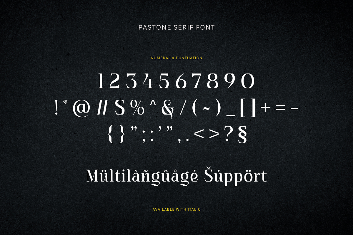Pastone - Elegant Serif Font, a Serif Font by Creavibes Design (Photo 18 of 18)