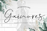 Gainores - Elegant Script Font, a Script Font by Artdorable (Thumbnail 1 of 5)