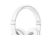 Golden headphones, an Object 3D Model by CGAxis (Thumbnail 4 of 10)