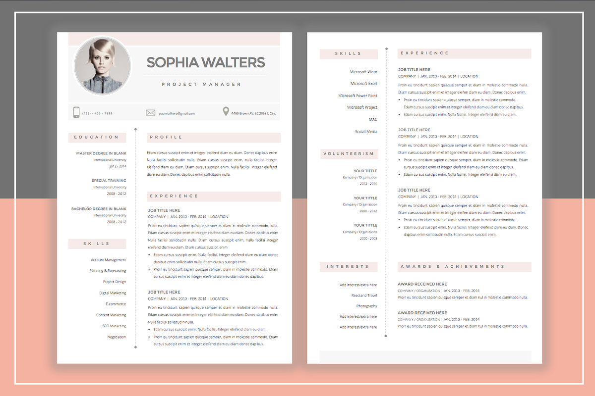 Resume Template & Cover Letter, a Resume Template by ResumeStudio (Photo 5 of 5)