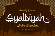 Syalbiyah - Arabic Style Font, a Handwritten Font by trabaskriya (Thumbnail 1 of 7)