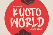 Kyoto World - Japanese Style Font, a Font by Flawless And Co (Thumbnail 1 of 10)