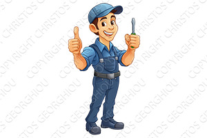 Electrician Handyman Screwdriver, an Illustration by Christos Georghiou