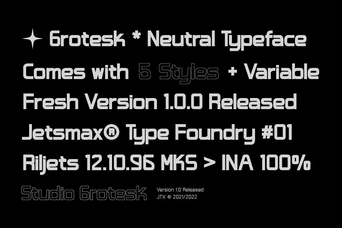 Studio Grotesk - Modern Typeface, a Sans Serif Font by Jetsmax® Studio (Photo 8 of 10)