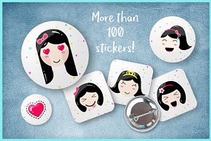 Kawaii Kit: Patterns And Stickers