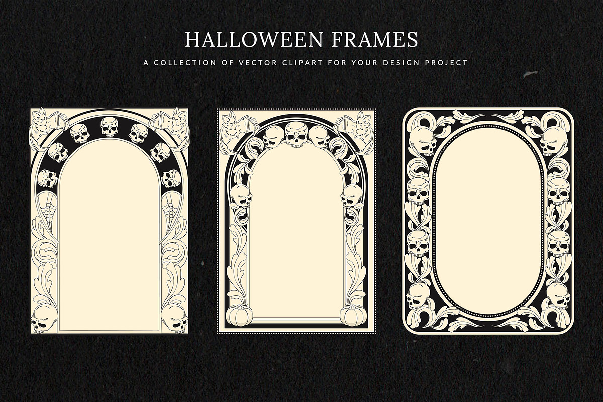 Halloween Frames & Borders, a Background Graphic by DesignerCandies (Photo 2 of 6)