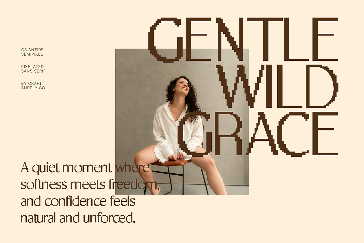 CS Antire Semipixel, a Sans Serif Font by Craft Supply Co. (Photo 6 of 8)
