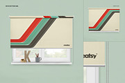 Roller Blind Mockup Set, a Product Mockup by Creatsy (Thumbnail 4 of 9)