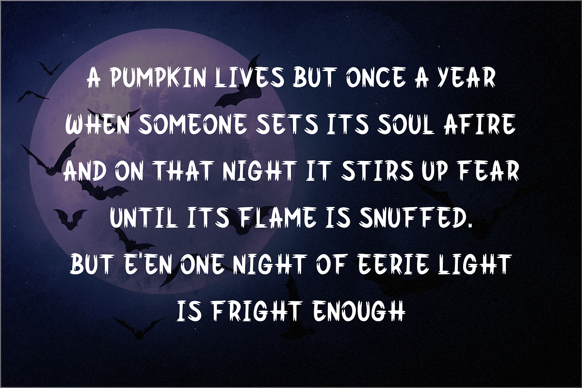 Spooky Hollow A Halloween Madness, a Serif Font by Forberas Club (Photo 4 of 8)