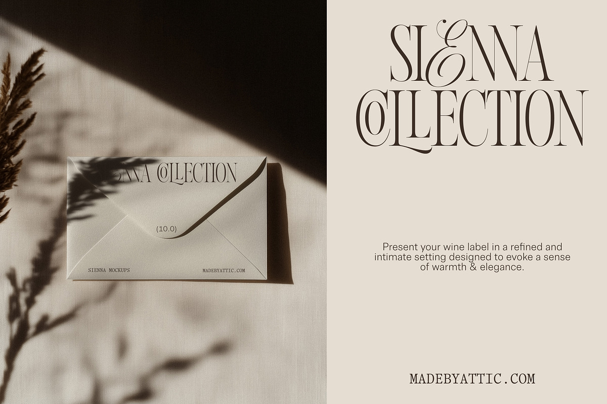 Sienna 10 : Pampas Envelope Mockup, an Advertising Mockup by Made by Attic (Photo 2 of 2)