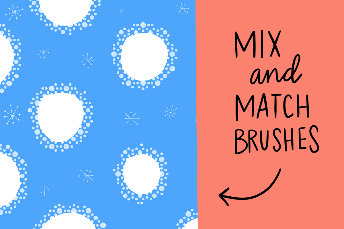 Procreate Pattern Brush Set, a Brush Add-On by Positively Present (Photo 10 of 12)