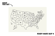 United States of America Map, an Education Illustration by AnkaDrozd (Thumbnail 6 of 9)
