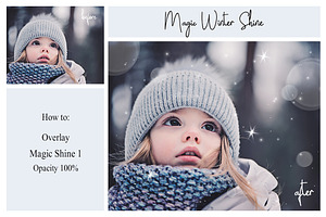 30 Magic Winter Shine Overlays PNG