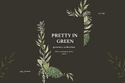 Watercolor greenery foliage set, an Illustration by Grace Noboa Illustrations (Thumbnail 5 of 9)