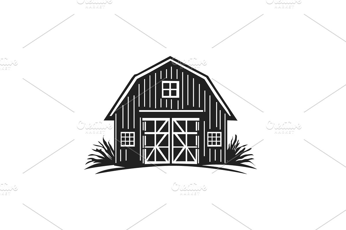 Vintage Barn House Logo Design, an Object Graphic by e-artdesign (Photo 4 of 7)