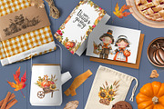 Happy Thanksgiving Day!, a Decorative Illustration by Watercolor by Tonia Tkach (Thumbnail 6 of 10)