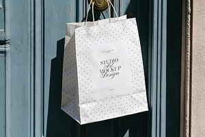 Paper Shopping Bag Mockup, a Product Mockup by nkate