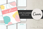 Printable Life Planner Template, a Stationery Template by Design House (Thumbnail 1 of 9)