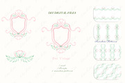 Newborn Girl Vintage Watercolor DIY, an Illustration by LABFcreations (Thumbnail 2 of 4)