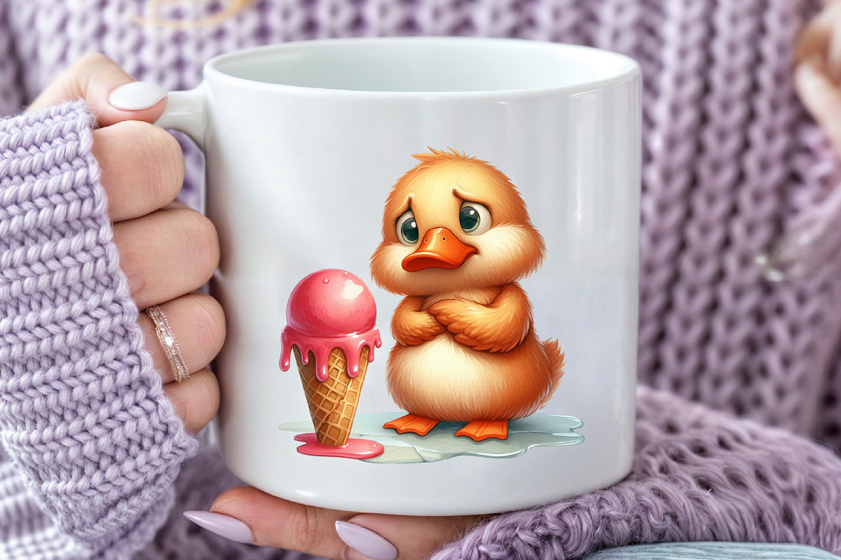 Quirky Grumpy Duck Clipart, an Illustration by Rose Art (Photo 5 of 7)