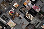 Dark Wellness Instagram Templates, a Social Media Template by SociallyyCreative (Thumbnail 5 of 10)