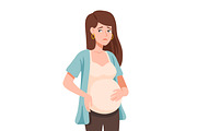 Young girl pregnant, a Person Illustration by Good Studio (Thumbnail 2 of 3)
