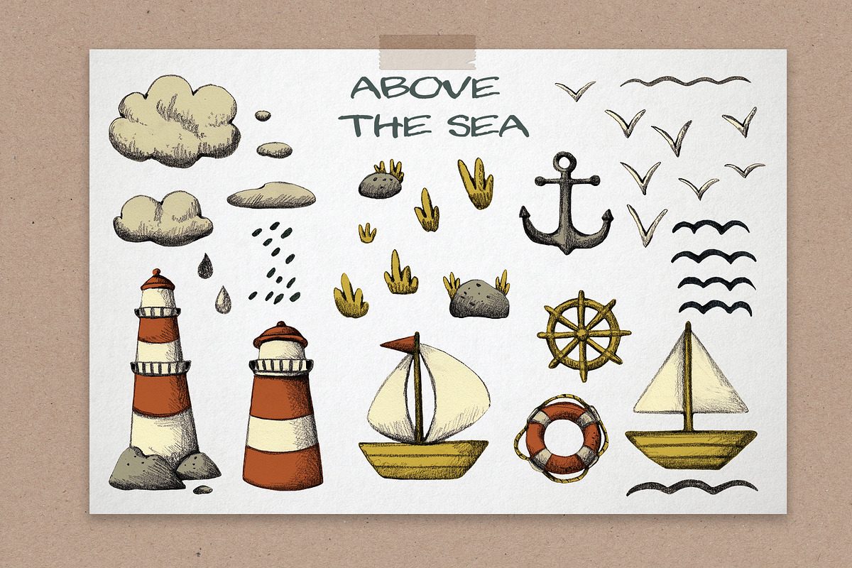Ocean Underwater and Shore Clipart, an Illustration by LukaJreym (Photo 2 of 10)
