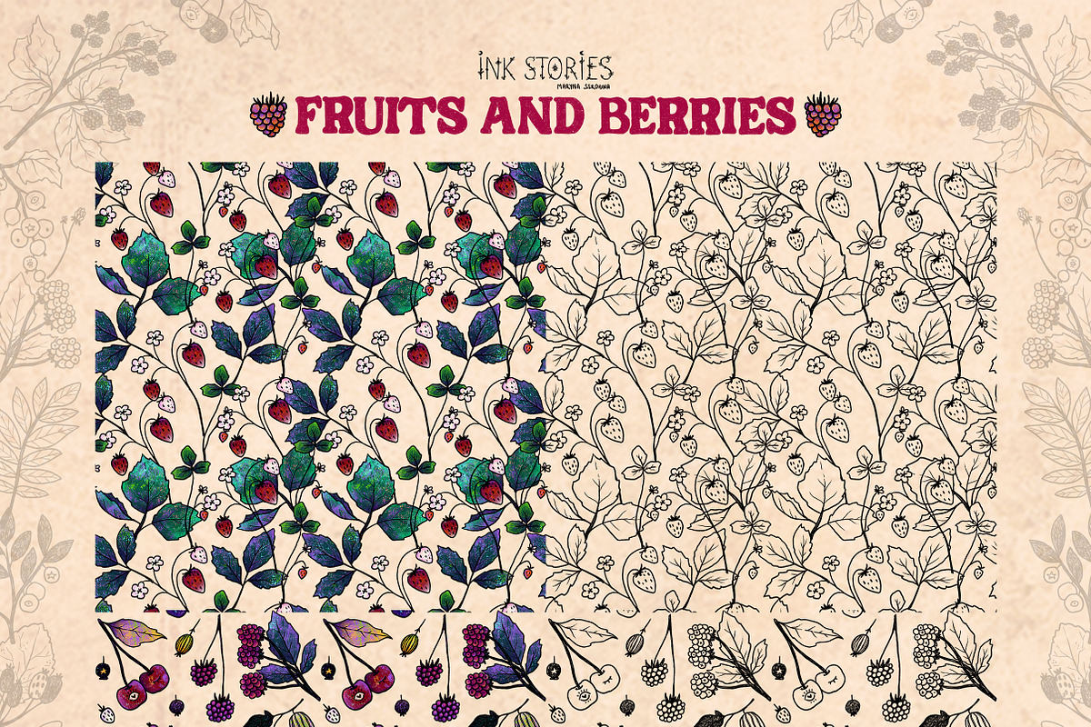 Fruits and Berries | Hand Drawn Boho, a Food Illustration by Ink Stories (Photo 7 of 13)